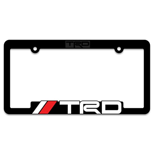 (2) Trd License Plate Frames Toyota Racing Development 3D Letter Frame Brackets (1-Pair) #TOP1