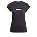adidas Damen Essentials Linear Cotton Shirt, Black/White, M