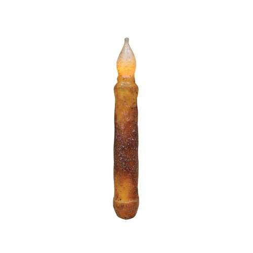 CWI Gifts LED Taper Candle Set, 6-Inch, Cinnamon