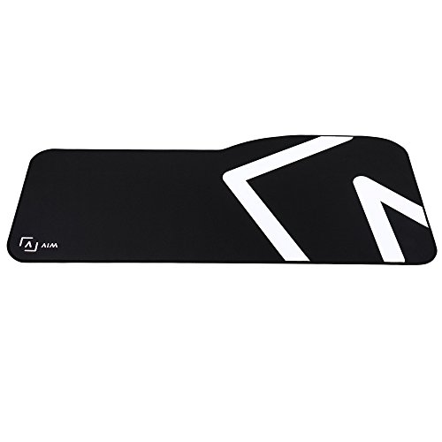 AIM Gaming AIMMP Tappetino per Mouse Nero, Bianco Tappetino per Mouse per Gioco da Computer