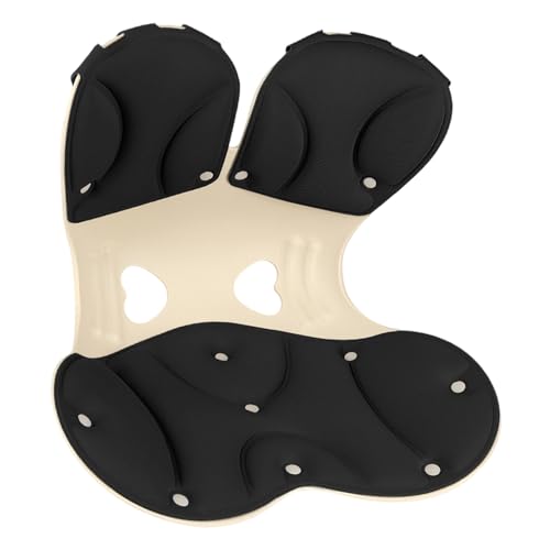Cojín de asiento Ergo de alta calidad con espuma viscoelástica lumbar, base de malla transpirable, funda extraíble para silla de coche, cojín para sentarse