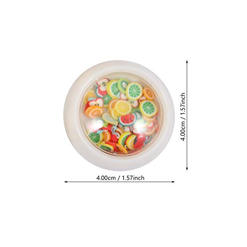 Lurrose 6 Caixas de Frutas Fatias de Unha de Polímero de Argila 3D Diy de Arte de Unhas para Mulhere