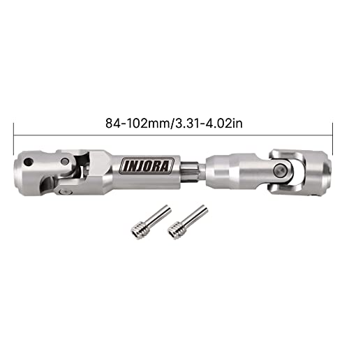 Image of INJORA Drive Shaft Stainless Steel Heavy Duty for Axial SCX10 90046 AXI03007 TRX4 Redcat Gen8 1 /10 RC Car Crawler Upgrade