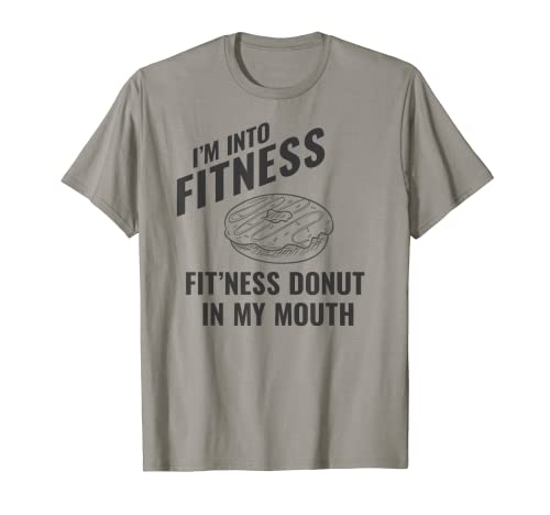 Donut Fitness Mensajes divertidos de gimnasio Camiseta