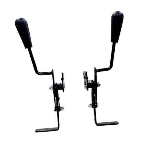 車いすハンドブレーキ 交換部品 左右セット 電動車いす用 高耐久スチール製 5.00x4.33x2.17インチ 高齢者介護用