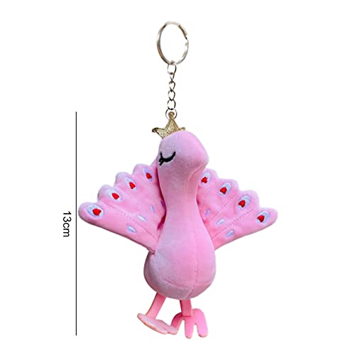 YOZUMD Plush Key Chain Pendant,Funny Comfortable Touch Decorative Hanging Ornament,Mini Ultra Soft P