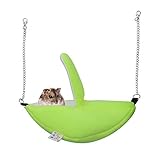 2. Bonita forma de plátano: la cama para hámster está diseñada en forma de plátano, que es a la vez dulce y a la moda, y da a la jaula un ambiente vivo y hermoso.