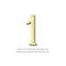 Salsbury 1220-1 Solid Brass Number 4 Inches 1