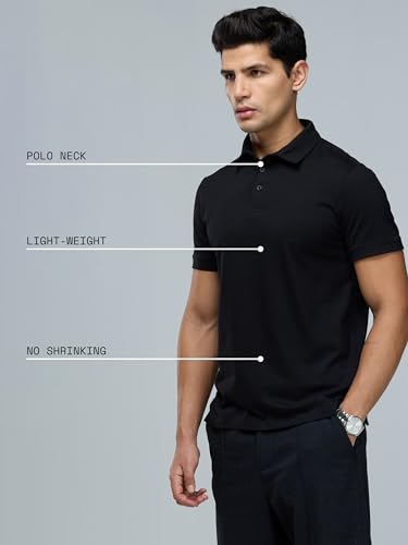 Image of CAVA Supima Polo T-Shirt for Men | Regular Fit, Ultra-Soft Supima Cotton, Lightweight, Polo Neck, Versatile Style | Casual to Formal Wear
