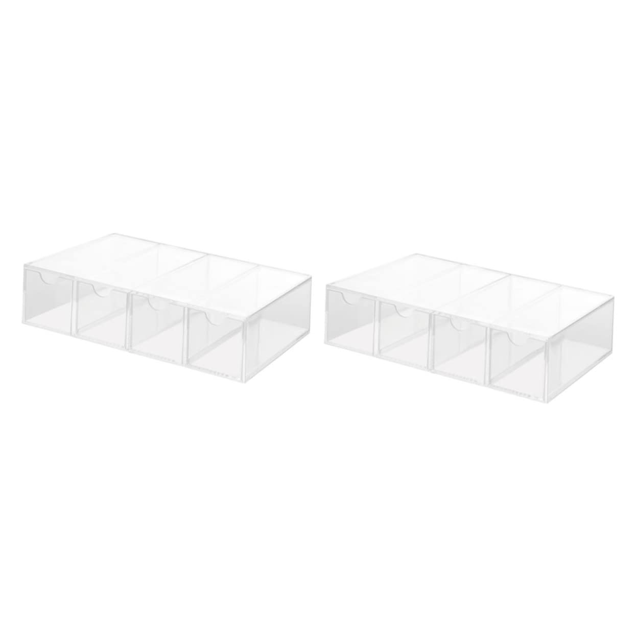 Boîte à Lunettes de Soleil Transparente Ps 2 Pièces, Présentoir Multicouche