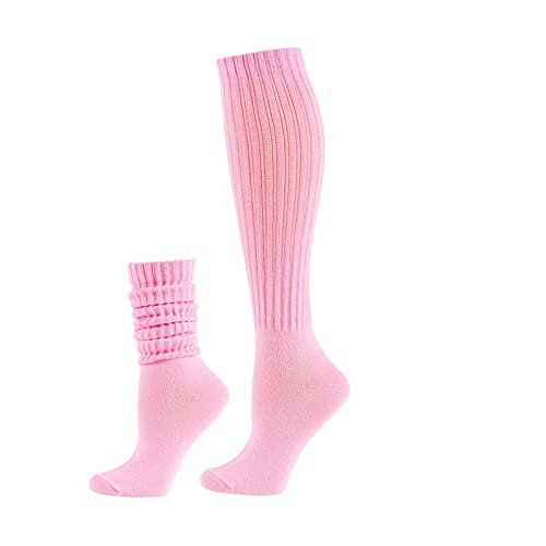 Image of Women Girls Slouchy Socks, Slouch Socks Scrunch Socks Scrunchie Socks for Spring Summer,2 Pairs