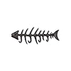 Abbott collection 27 ironage 236 hook large fishbone  urban country home decor