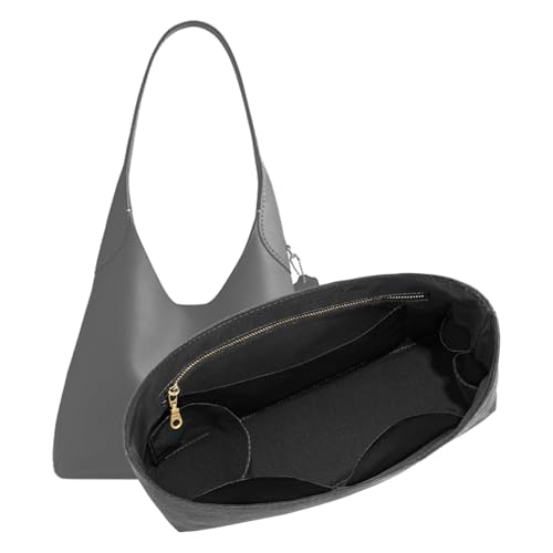 LOUKAYCCI Purse Organizer Insert for Coach Brooklyn 28 DuPont Paper Lightweight with Zipper (Black