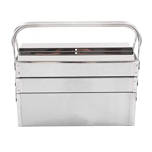 Stainless Steel Fold Out Tool Box Multifunctional 5 Tray Cantilever Storage Box for Workshop Garage