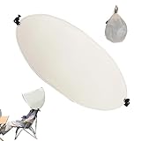 Strandstuhl mit Sonnenschirm - Verstellbarer Klappbarer Tragbarer Sonnenschirm - Schattenspender für Outdoor-Stühle,für Rasen Camping Terrasse Pool Wandern Kajak Outdoor Sonnenbad Urlaub Kopfstütze