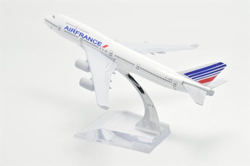 Image of Breatoi ! Diecast Aeroplane Scale Model: (Air France B747-400 (16 cm)), White