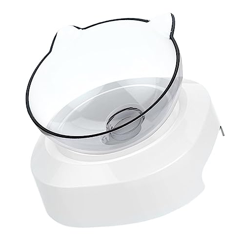 ibasenice 1Pc Pet Feeder Bowl for Cats Drinking Water Food Bowl Unique Neck Protection Design Stable Pet Food Container