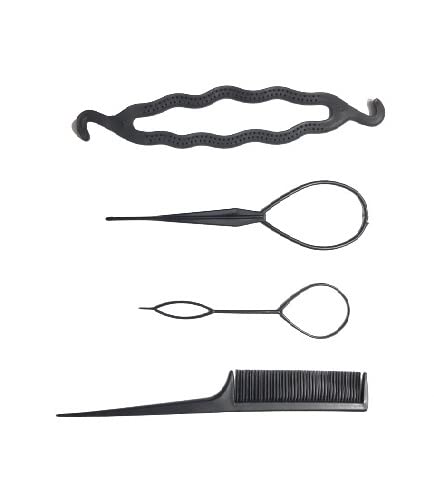 advancedestore Hair Styling Braid Tool, Set of 4 (Multicolour) moq
