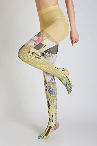 Image of Sahabowi Women Tights, Sheer High Waist Pantyhose, Vintage Control Top Stockings, Siwa opaque print1