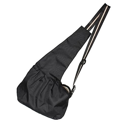 BESPORTBLE Pet Dog Sling m Size Black Washable Oxford Cloth Single-Shoulder Sling Bag Pet Carrier Bag
