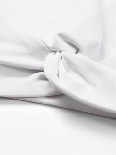 Image of The Souled Store Solids: Serene White Women and Girls Sleeveless Round Neck Cotton Blend Slim Fit Cropped Tops