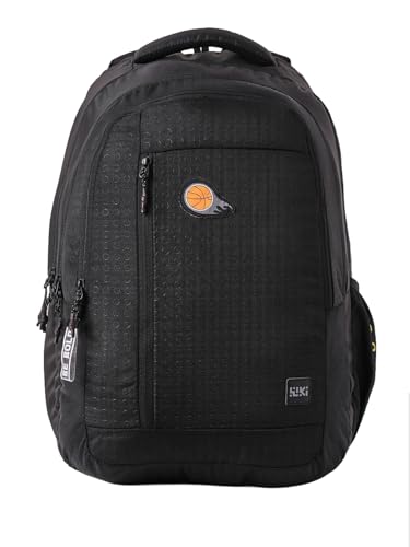 Image of Wiki Stylish Unisex Backpack 6 Durable & Lightweight backpack for Men & Women | Backpack for Office, Gym, Travel (46.5 Litre, Black)