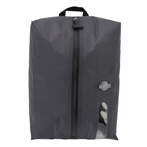 ANKROYU Bolsas de compresión al vacío reutilizables para viajes, ahorro de espacio, almacenamiento impermeable, organizador de embalaje de 16L para maletas, mochilas, equipaje, mat (Gris)