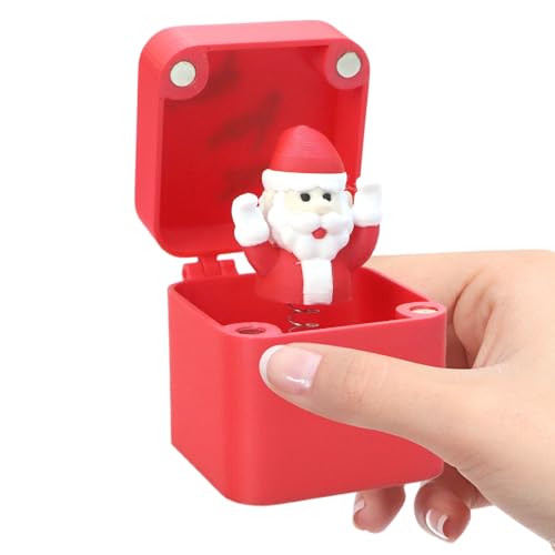 クリスマスボックス | サンタクロース ユーモア クリスマスデコレーション | 子供 用 貯金箱 ギャグ 玩具,大人向け 家族 友達 ホリデーパーティー プレゼント 現金 お金 キャンディ カード コイン ジュエリー