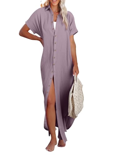 Image of Dokotoo Womens Long Cardigans Swimsuit Cover Ups Summer Beach Dress