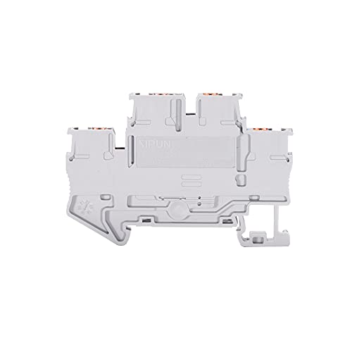 Sipun St2-2.5/2-2 Double Layer Din Rail Terminal Block 2 Level Push In Pt Type 30 Pcs Wire Terminal Set #TOP5