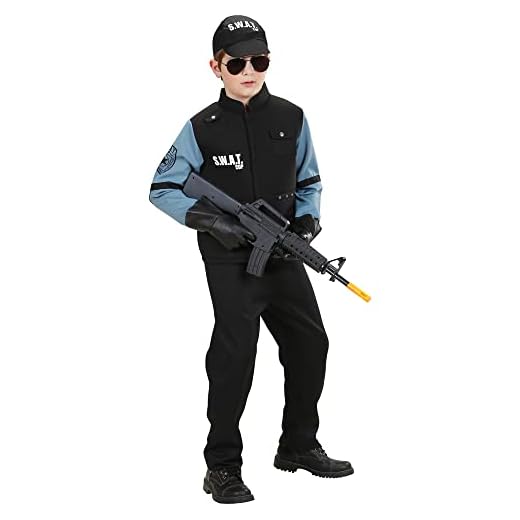 WIDMANN Widman - Disfraz de SWAT infantil, talla 10 años (76547)