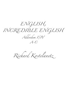 Paperback English, Incredible English Addendum I/IV Book