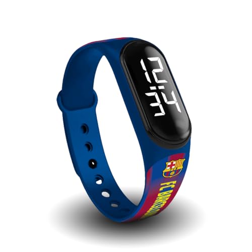 FIT & FUN Reloj Digital con Correa Oficial FC Barcelona – Resistente al Agua,...