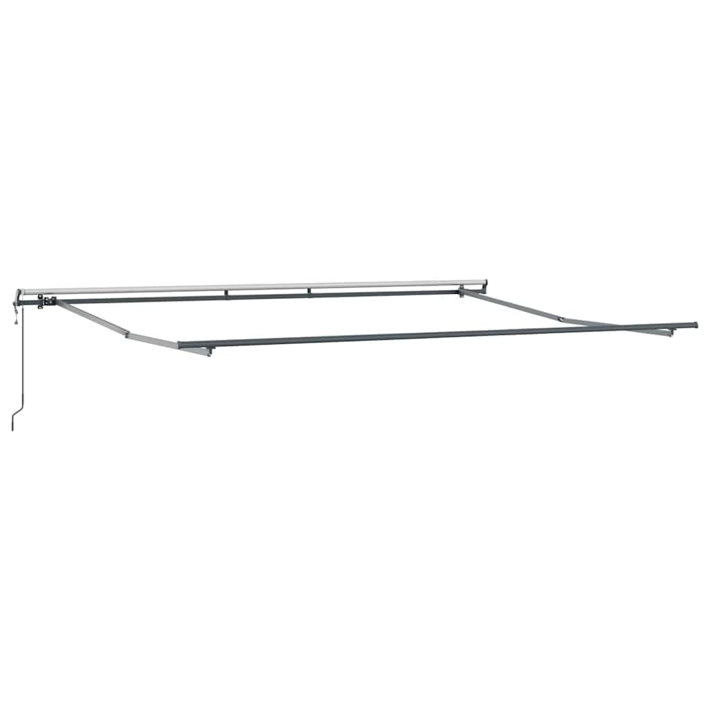 Einziehbare Gelenkarmmarkise Weiß 400 x 300 cm, Markise aus Stoff und Aluminium mit Fernbedienung und Handkurbel, Stabile Überdachung für Garten und Terrasse