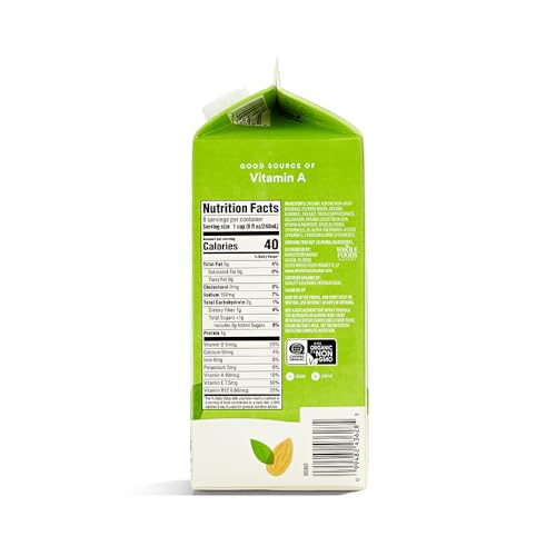 Image of 365 by Whole Foods Market, Organic Almondmilk Unsweetened, 64 fl oz