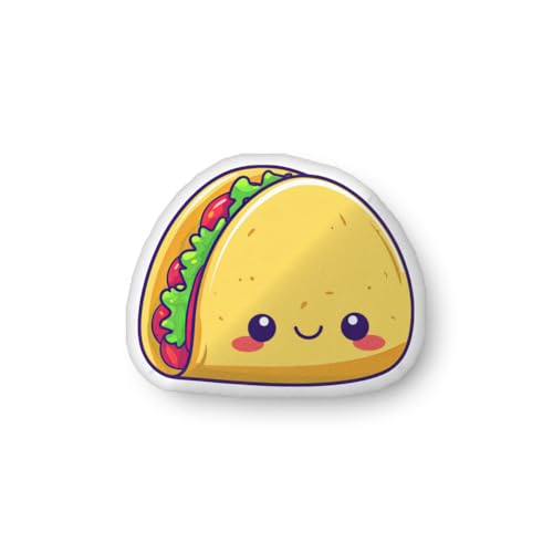 AIBUYDESIGN Kawaii Taco Pillow, Custom-Shaped Pillow, Cute Taco Throw Pillow, Soft Decorative Pillow, Fun Taco Cushions for Home Decor