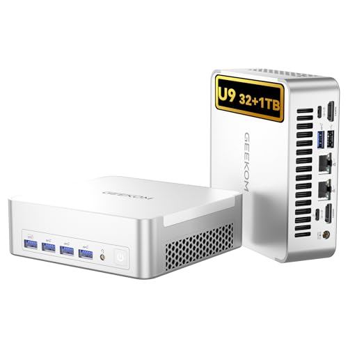 GEEKOM AI Mini PC XT1 Mega mit Intel Core Ultra 9-185H (16C/22T, bis 5.1GHz) | Echtzeit-AR | 32GB...