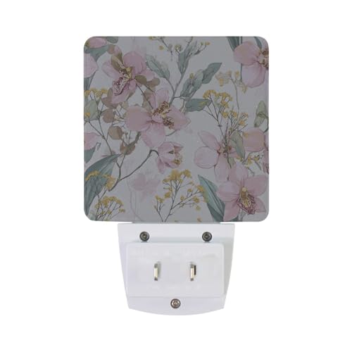 Luz Nocturna Sensor con Diseño de Flores Orquídea miniatura 6