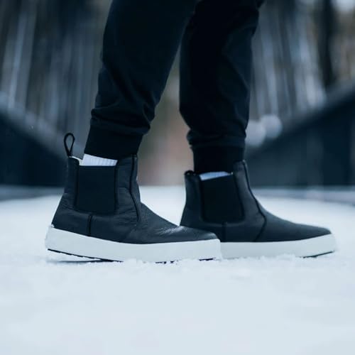 Image of Baffin Men's STRATHCONA Winter Boots | Warm Waterproof Insulated Slip-On Leather Boots with Wool Lining & Slip-Resistant Sole