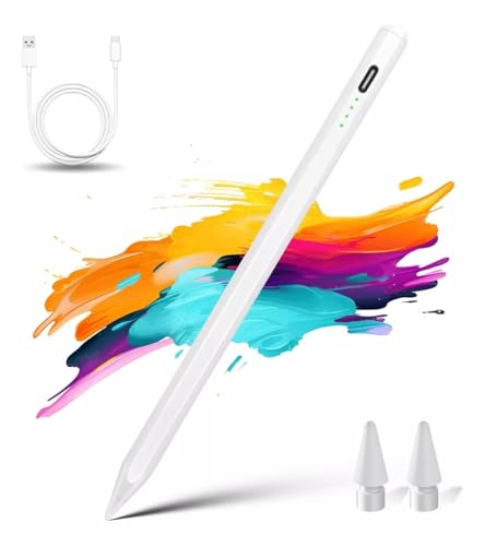 Caneta Stylus Universal Para Ipad, Celular e Tablet Touch, Palm Rejection e Ponta de Alta Precisão d