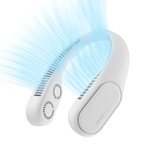 JISULIFE Four Turbo Neck Fan Bladeless, Portable Hand Free for Ou...