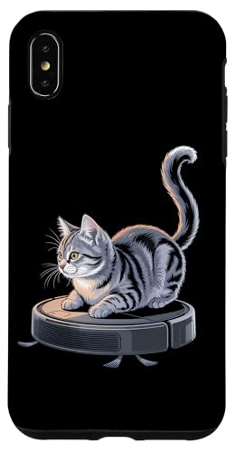 Robot Aspirapolvere Con Gatto I Kitten Hoover Robot Hoover Custodia per iPhone XS Max