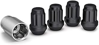 White Knight 40700SMBT Matte Black Wheel Lock, 4 Pack