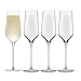 Libbey Signature Greenwich Champagne Flute Glasses, Set of 4