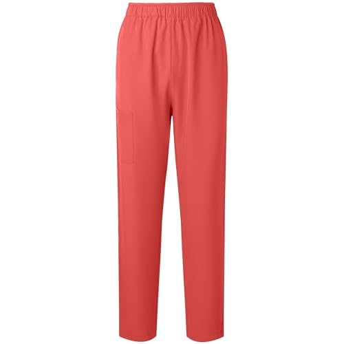 Image of Women's Medica Scrub Pants Pull On Workwear Cargo Pocket Elastic Waist Hospital Uniform Trousers