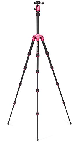 Mefoto Classic Aluminum Backpacker Travel Tripod Kit - Hot Pink (A0350Q0H) #TOP1