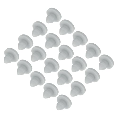 Image of MECCANIXITY 30pcs Silicone Snap in Locking Hole Plugs,3mm /0.1 Inch Mounting Diameter Narrow Groove Width 1.5mm Panel Seal Cover Round for Kitchen Bulkheads Waterproof Sealing Plugs Grey