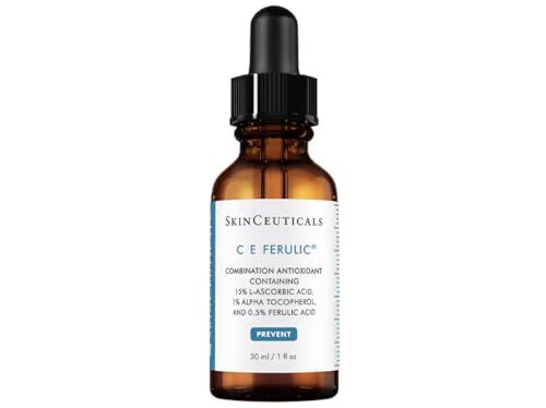 SkinCeuticals C E Ferulic High Potency Anti-Aging Vitamin C Serum with 15% Pure L-Ascorbic Acid 1% Vitamin E 0.5% Ferulic Acid Brightening & Firming Facial Treatment for Fine Lines 1 oz / 30ml