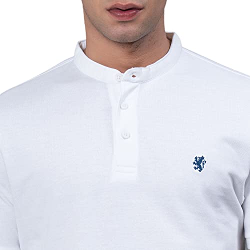 Red Tape Henley Neck T-Shirt for Men | Comfortable & Breathable
