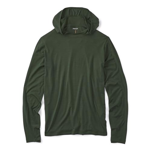 Huckberry Proof 72-Hour Merino Wool UPF Hoodie, Mens Merino Wool Hoodie with Sun Protection, Anti Odor